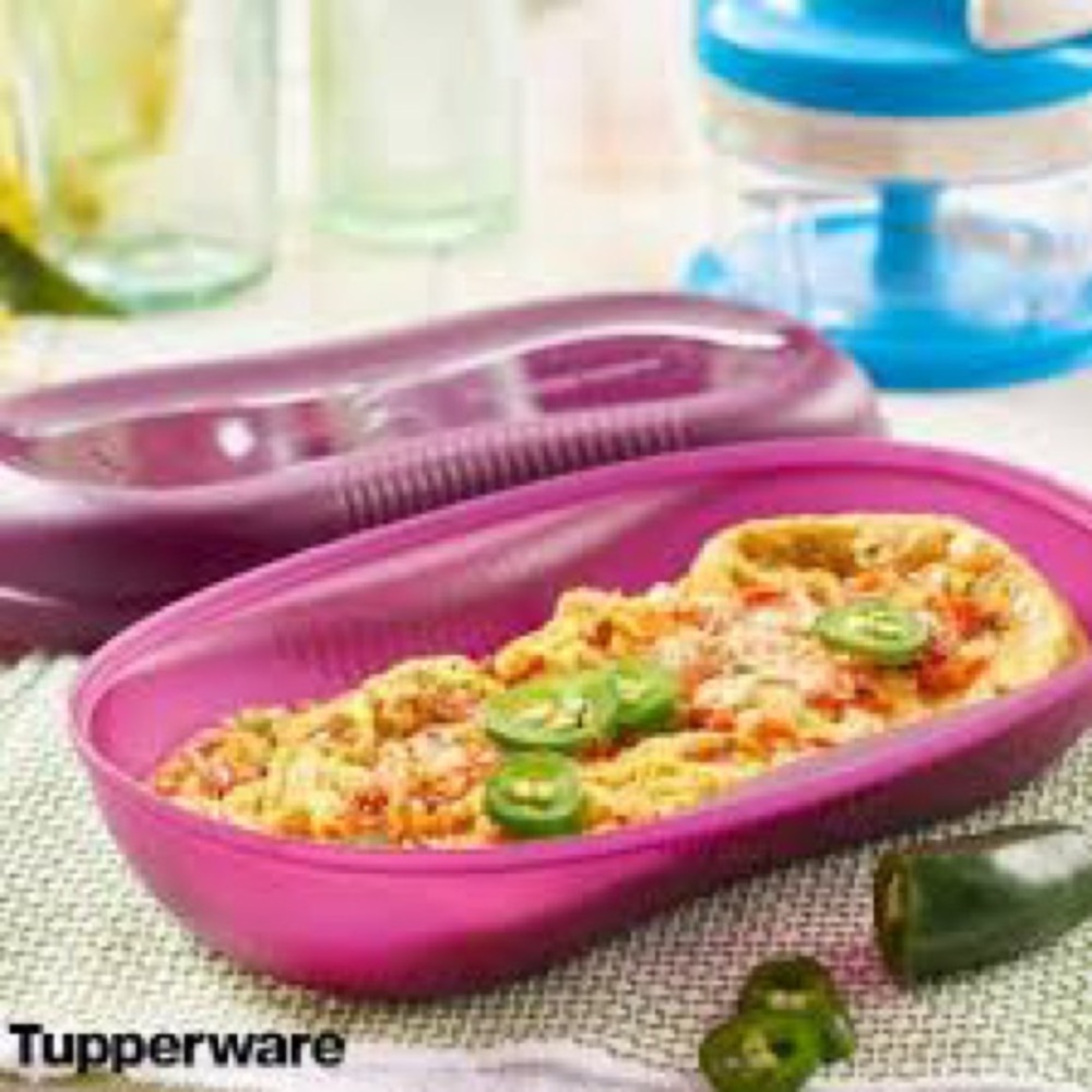 Lot Of 2 TUPPERWARE MICROWAVE BREAKFAST MAKER EGG COOKER